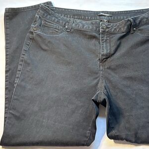 Roz & Ali Washed Black Denim Jeans | Plus Size Women’s Size 18